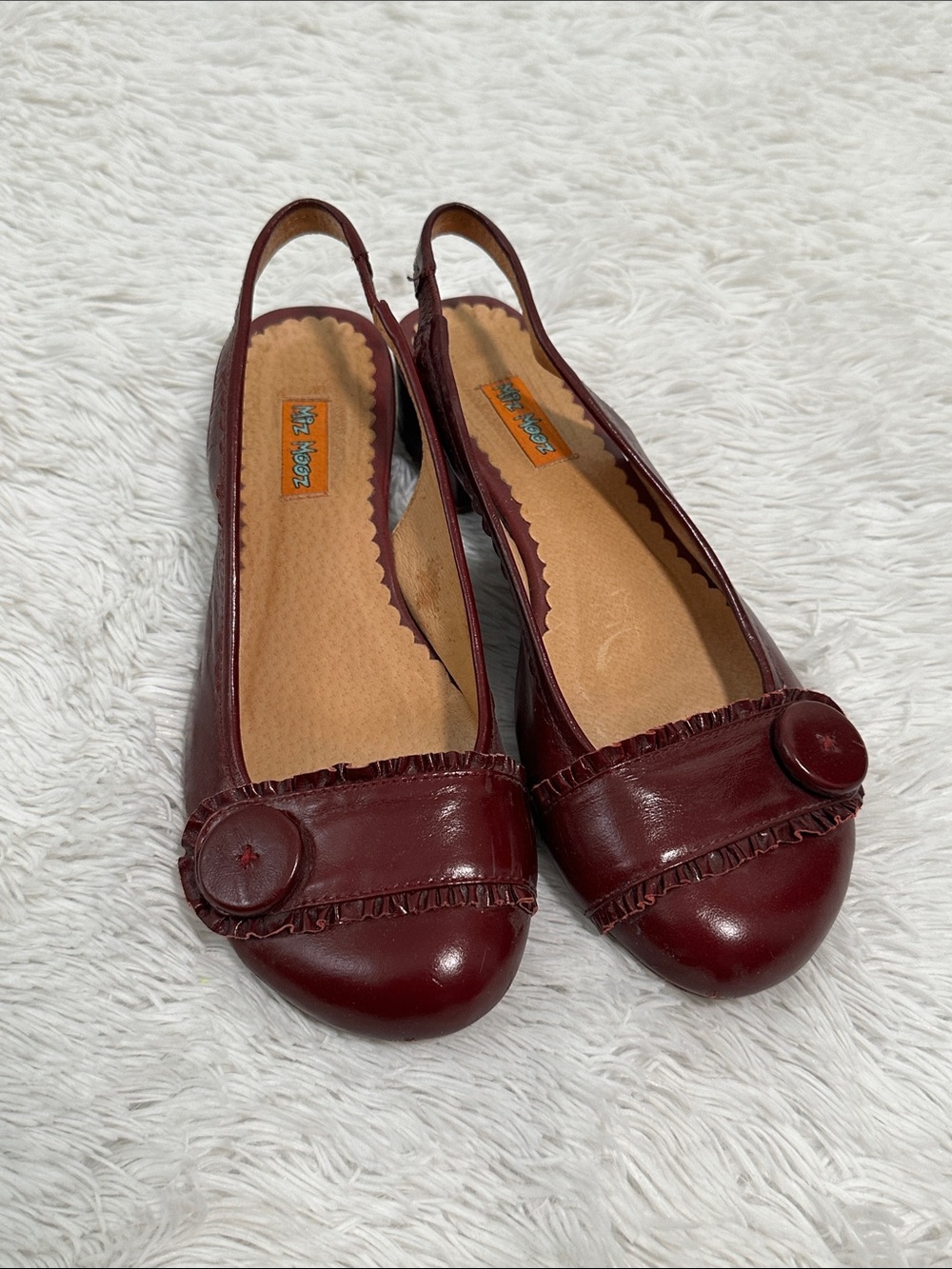 🎻 Vintage Miz Mooz Patent Leather Sling Back Heel